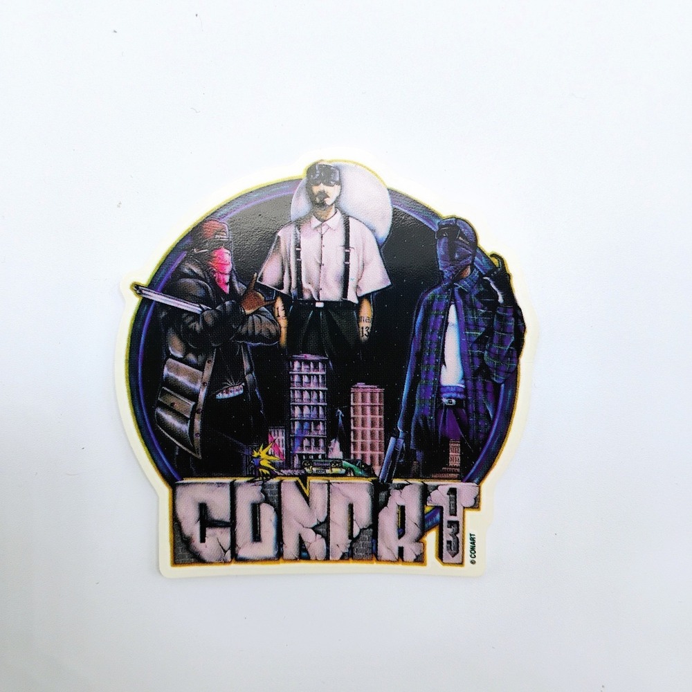 CONART Streetwear 1990s Vintage Sticker Skateboarding Graffiti Original NOS